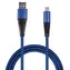 2GO USB-C 1 m modrá / Datový kabel / USB 3.2 Gen 1 / nylon