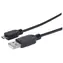 Manhattan USB-A na Micro-USB B černý 1,8 m / Kabel / USB 2.0 / 480 Mbit/s