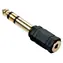 Lindy 3,5 mm jack - 6,3 mm jack černá / Audio redukce / pozlacené konektory