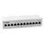 Equip šedá / Patch panel / 12x RJ45 / Cat6a / Stíněný / 500 MHz / Desktop