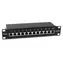 Equip 10" černá / Patch panel / 12 portů / Cat6a FTP / 1U / 500 MHz