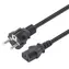 Manhattan černá / Napájecí kabel / CEE7/7 > C13 / 3 m / 250 V