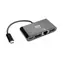 Eaton Tripp Lite U444-06N-H4GUB-C černá / Multiportový adaptér / USB-C / 4K HDMI / RJ-45 / PD nabíjení