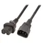 EFB C14 - C15 / Prodlužovací napájecí kabel / 2 m / 10 A / černá