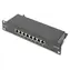 Digitus černá / Patch panel / 10" / CAT6A stíněný / 8 portů / 1U
