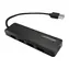 LC-Power černá / USB hub / 4x USB-A / 1x USB-C / nabíjecí funkce