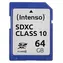 Intenso SDXC karta 64GB / Paměťová karta / Class 10