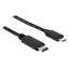 DeLock USB-C - Micro-USB B černá / Kabel / USB 2.0 / 1 m / 480 Mbit/s