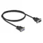 Delock RS-232 Sub-D9 / Sériový kabel / samec - samice / 1 m / úzké konektory