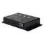 Lindy USB 3.0 hub 4 porty kov černá / USB hub / LED indikace / kovové tělo / kabel 0,8 m
