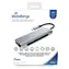 MediaRange USB-C stříbrná / Dokovací stanice / HDMI / USB 3.2 / RJ-45 / PD 60W / čtečka karet SD