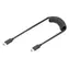 Digitus USB-C - USB-C černá / Spirálový nabíjecí kabel / USB PD 60W / 480 Mbit/s / 1m