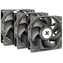 Inter-Tech Fan Set 120 černá / Ventilátor / 3ks / 120 mm / 4000 RPM / 245,97 CFM / 59,28 dB / 4-pin