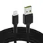 Green Cell GC Ray KABGC05 černá / Datový kabel / USB-A - Lightning / 1,2 m / LED podsvícení