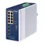 PLANET IGS-1000-8UP4X / Switch průmyslový / Unmanaged / 8x Gigabit PoE+ / 4x SFP / IP30