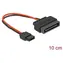 DeLock SATA Slim 6pin - SATA 15pin kabel černá, červená / Napájecí kabel / 0,1 m