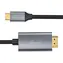 MediaRange USB-C - HDMI černá, stříbrná / Kabel / 4K 30Hz / 1,8 m / USB 3.2 Gen 1