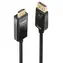 Lindy černá / Adaptér DisplayPort - HDMI / 3 m / 4K 60Hz / HDR / aktivní