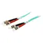 Equip optický kabel ST-ST OM3 2m tyrkysová / Patch kabel / Multimode / Duplex / LSZH plášť