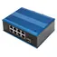 Digitus DN-651133 modrá / Switch / Průmyslový / 8x 10/100 PoE / 1x SFP / DIN lišta