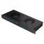 XtendLan 19" černá / Ventilační jednotka / 1U / 2x ventilátor / LCD displej / Termostat