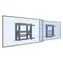 equip Pop-Out 19"-55" černá / Držák pro TV / VESA 600x400 / nosnost 50 kg / náklon 0-10° / otočení 180°