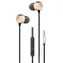 2GO Deluxe černá, zlatá / Sluchátka / Do uší / Mikrofon / Jack 3,5 mm