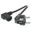 EFB Schuko 90° - C13 90° černá / Napájecí kabel / 3 m / 10 A / 250 V