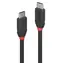 Lindy Black Line černá / USB-C kabel / USB-C - USB-C / 0,5 m / 10 Gbit/s
