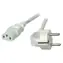 EFB EK501.3V2 šedá / Napájecí kabel / Schuko - IEC C13 90° / 3 m