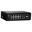 LevelOne IGP-1061 / Průmyslový switch / 8x GE PoE+ / 2x SFP / 360 W PoE / Managed L2 / DIN lišta