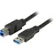 EFB černá / USB kabel A-B / USB 3.0 5 Gbit/s / 1,8 m