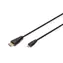 Digitus HDMI Micro-Standard propojovací kabel 1m / typ D-A / 1.4 / High Speed Ethernet / 4K
