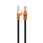 Schwaiger CAT7 černá, oranžová / Síťový kabel / S/FTP / RJ-45 / 10 Gbit/s / 600 MHz / 2 m