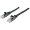Intellinet Cat6 U/UTP černá / Patch kabel / RJ-45 / 2 m / ochrana páčky