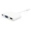 Equip USB-C bílá / USB-C adaptér / VGA / USB-A / PD 60W / 0,15 m