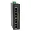 LevelOne průmyslový switch IP30 12x FE PoE+ / Switch / DIN lišta / kovové tělo / -40 až 75 °C / 126W PoE