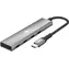 Goobay 76564 šedá / USB hub / 4 porty USB-C / 5 Gbit/s