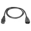Digitus Prodlužovací napájecí kabel IEC C14-C13 černá / Kabel / 1,8 m / H05VV-F3G 3× 0,75 mm2