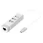 Digitus USB-C Hub / USB hub / 3 porty USB / Fast Ethernet LAN adaptér