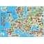 POPULAR Puzzle Mapa Evropy / 160 dílků / 67,5 × 47,5 cm