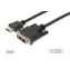Digitus HDMI - DVI černý / Kabel / 2x stíněný / 2 m