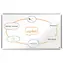 NOBO Premium Plus 900x600 mm bílá / Magnetická tabule / Smaltovaný povrch / Hliníkový rám