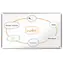 NOBO Premium Plus 90x60 cm bílá / Magnetická tabule / Hliníkový rám