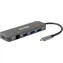 D-Link DUB-2334 šedá / USB-C hub / 3x USB 3.0 / RJ-45 Gigabit LAN / USB-C PD 3.0