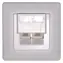 XtendLan Zásuvka / 2x RJ-45 / Cat5e / UTP / pod omítku / šikmý vývod