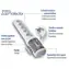 Acar XProtector bílá / Prodlužovací přívod / 230V / 5 zásuvek / 3 m / vypínač / přepěťová ochrana
