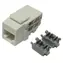 XtendLan Keystone Jack RJ45 CAT6 bílá / Keystone modul / UTP / 90° / narážení shora