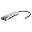 D-Link DUB-M520 stříbrná / USB-C hub / HDMI 4K 30Hz / 2x USB 3.0 / RJ-45 Gigabit LAN / USB-C PD