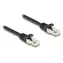 Delock RJ50 - RJ50 černá / Datový kabel / S/FTP / AWG26 / 0,5 m